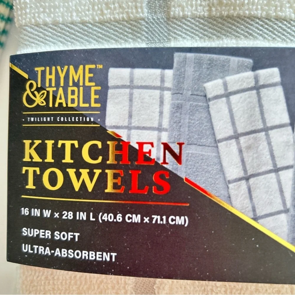 Hand Crafted Gray Hanging Hand Towel Crochet Top Kitchen or Bathroom